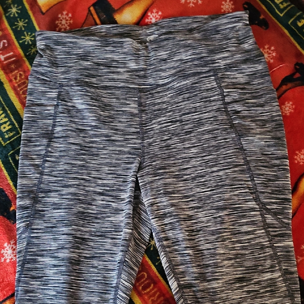 Athletic Works Gray Space-Dye Leggings